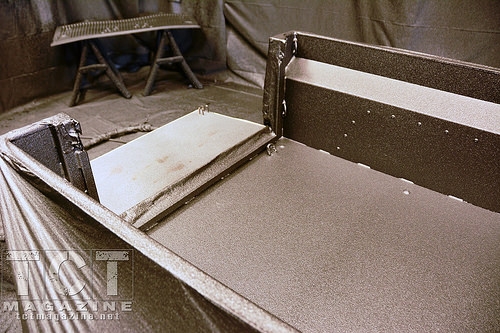Rhino Lining the MORV Trailer
